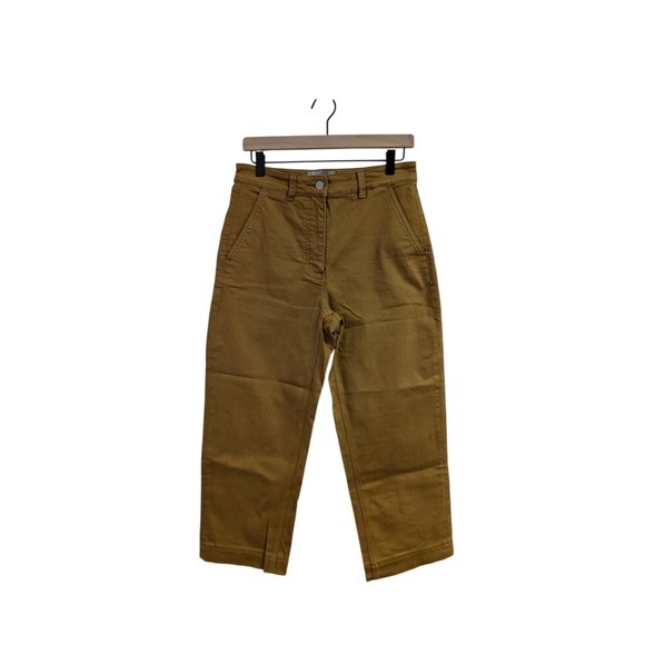 Everlane Cropped Straight Regular Jeans‎ Stretch Denim Contemporary Mustard 6 - Picture 2 of 7